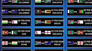 T20 world cup complete schedule 2026