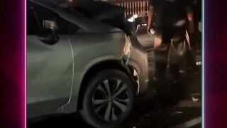 Kecelakaan beruntun melibatkan 5 mobil terjadi di kawasan BSD pada dini hari