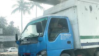 Car driver view road  Gazipur  flyover