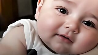 Cute baby love towards father