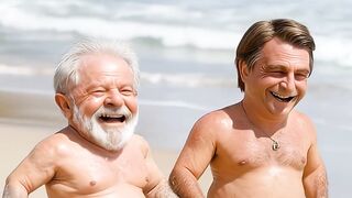 Bolsonaro e Lula se encontraram na praia