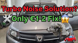 Ruido varilla turbo Dacia Sandero Solución casera 1-2   Turbo Noise Cheap Fix
