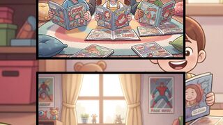 Kids Enjoy Reading Comics