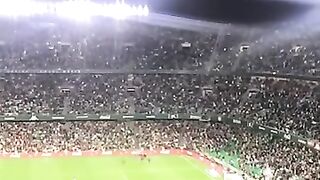 Real Betis fans reaction after Messi goal