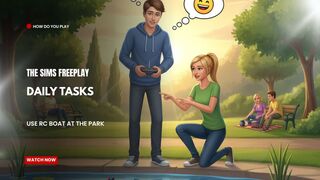 The Sims FreePlay - Daily Tasks (Use RC Boat At The Park)
