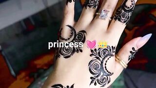 Pant mehndi design of the day front