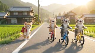 Ginger Kitten Desires a Bicycle Mama Cat Fulfills His Dream by Making Strawberry Tarts