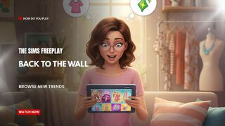 The Sims FreePlay - Back To The Wall (Browse New Trends)