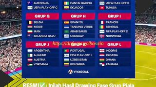 HASIL DRAWING PIALA DUNIA 2026 RESMI RILIS!