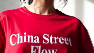 Trending Red Christmas Street Fashion 4K