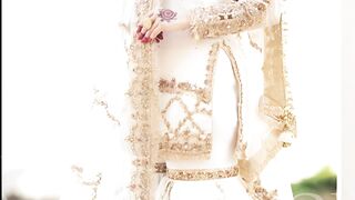 Nikkah white dress for bridal