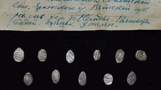Silver coins from the 17th and 18th centuries were found in the Kirov archives.