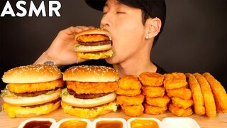 FOOD | Fast Food ASMR MUKBANG | Chicken Sandwich | Tteokbokki | Nuggets | Indomie Mi Goreng | COOKING