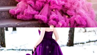pink fur vs purple fur/choose one/pick one