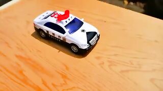 Police Car Model Collection Drive A Steep Hill!!