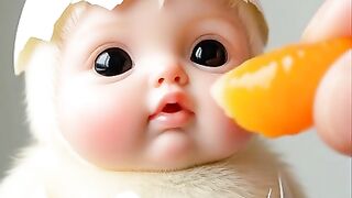 Cute Baby Chick ASMR Eating
