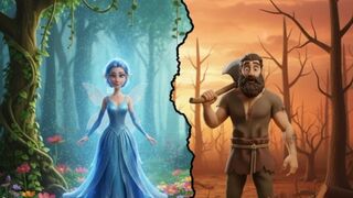 The Greedy Woodcutter and the Blue Fairy