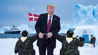 ПИНГВИНИТЕ В ГРЕНЛАДИЯ АРЕСТУВАХА ТРЪМП
