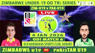 u19 vs zimbabwe u19 tri series