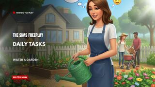 The Sims FreePlay - Daily Tasks Water A Garden