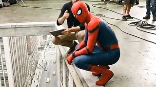 Spider man movie BTS just watch