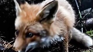 Rescue Team Saves Fox Trapped Under a Fallen Tree   Emotional Rescue