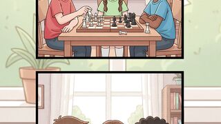 Kids Playing Chess Together