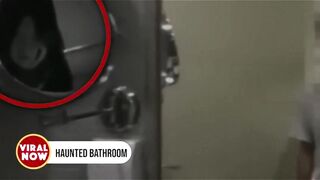haunted bathrooms mystery figer in bathroom ghost