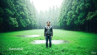 Relaxing Heavy Rain in Green Forest  Calm Nature Sounds for Stress Relief  Deep Relaxation