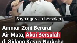 AMMAR ZONI NGAKU TOLAK TAWARAB 10JT JADI MATA MATA NARKOBA