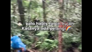 Emang pelangi bentuknya gini ya?