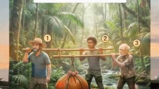 Hanya jenius yang paham, Orang mana yang membawa beban terberat?