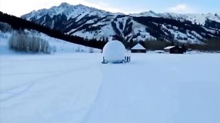 The largest snow globe in the world