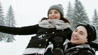 Couple Dance On Snowy Place?