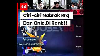 Ciri-ciri nabrak partyan RRQ atau ONIC.