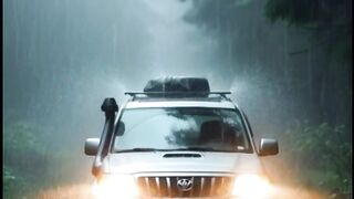 Extreme Rain Camping in a Peaceful Green Forest   ASMR