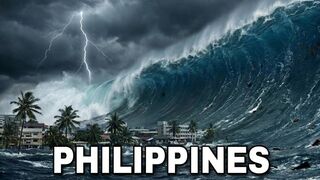 Tsunami Disaster in the Philippines (AI FICTIONAL) The City Was Engulfed by the Ocean