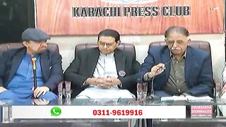 PTI Karachi Jalsa  Muhammad Zubair Blasting  Sensational Press Conference At Karachi Press Club.mp4