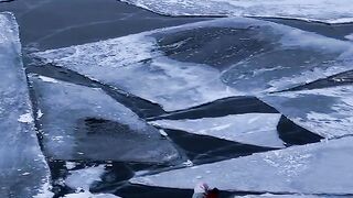 A walk on the ice of Lake Baikal