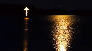 Amazing moon over the Curonian Spit!