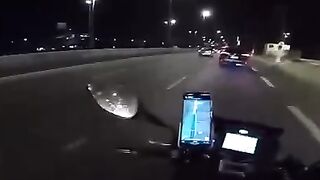 Phones are already being stolen from motorcyclists on the move.