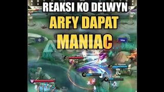 Reaksi Ko Delwyn pas liat Arfy dapet Maniac pake Freya di M7 semalem.