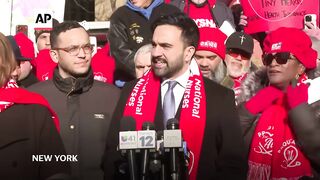 Mamdani advocates for nurses to be given what they deserve at strike rally.