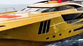 Gold yacht