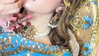 Beautiful Latest Kashees Bridal Makeover Jewellery and Lengha