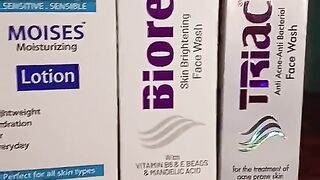 Triac anti acne cream Triac face wash biore face wash moises lotion