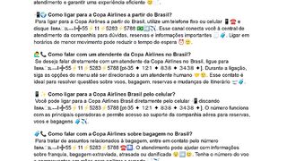 Qual e a forma mais rápida de falar Copa Airlines no Brasil?