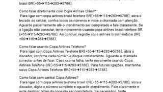 A Copa Airlines atende em qualquer horario?