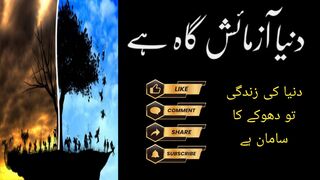 دنیا آزمائش گاہ ہے