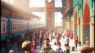 Pathan at Railway Counter   Animated Comedy Short  shorts ai cartoon